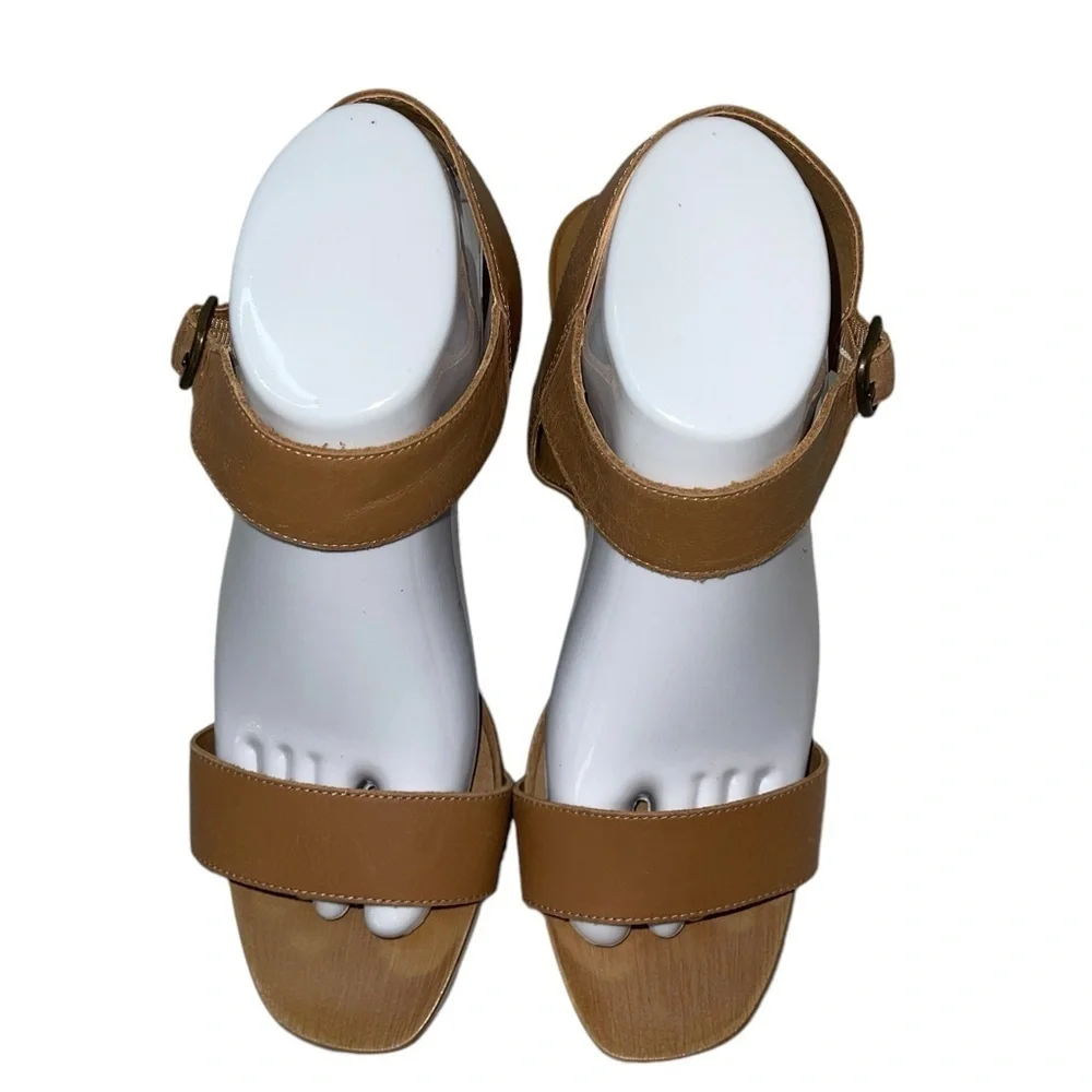 Lucky Brand Women's Shoes Size 8M Brown Leather "Zaidy" Platform Sandal - Picture 4 of 13